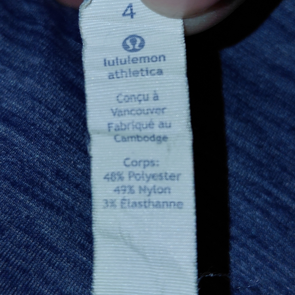 EUC Lululemon Cardio Squad Tank II Heathered Hero Blue Size 4! - Picture 9 of 11